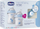 Set dhurate per bebe Chicco Natural Feeling, 2 biberona 150ml dhe 250ml, qetesues 0–6 mujs, blu e celet