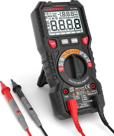 Multimetër dixhital Habotest HT118A, True RMS, NCV, me dritë