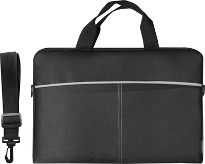 Çantë për laptop Defender Lite, 15.6", e zezë / e hirtë