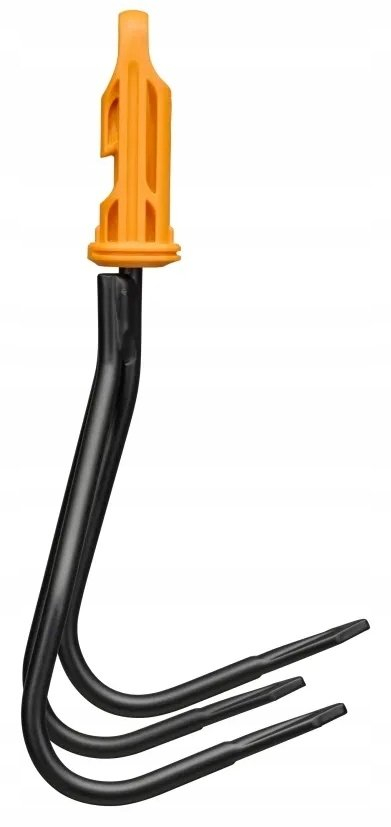 Kultivator dore Fiskars QuikFit 1080684, 130mm, 3 dhëmbë, portokalli e zi