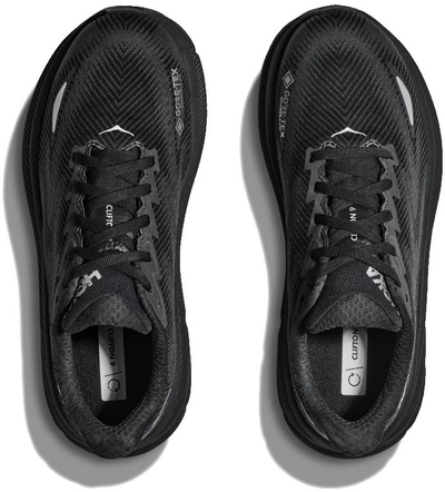Atlete vrapimi Hoka Clifton 9 GTX, meshkuj, membranë Gore Tex, të zeza