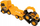 Lodër kamion transporti JCB Teamsterz, me eskavator 18 cm, i verdhë me të zi