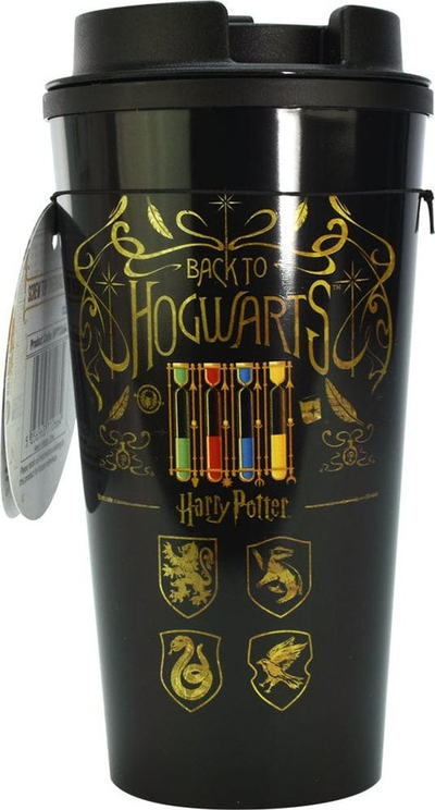 Termus Harry Potter Colourful Crest, çelik inox, me kapak me vidë, shumëngjyrësh