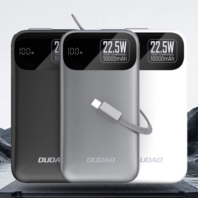 Power bank Dudao K31, 10000mAh, 22.5W PD, gri