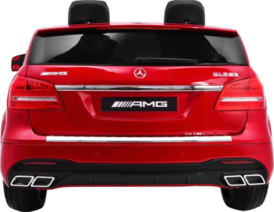 Makina elektrike për kalamaj Mercedes-Benz AMG GLS63, dy ulëse, me telekomandë 2.4GHz, e kuqe