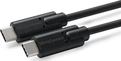 Kabllo USB MicroConnect USB C në USB C, 2 m, USB 3.2 Gen 2, e zezë