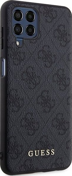 Mbulesë telefoni Guess GUHCSM33G4GFGR për Samsung Galaxy M33 5G, koleksioni 4G Metal Logo, e zezë