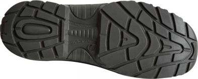 Çizme pune Lahti Pro Nubuck Boots L3011845, S3 SRA, pa metal, të zeza portokalli, nr 45