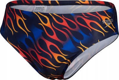 Rroba banje për burra Speedo Club Training Brief, 8cm, Endurance+, blu portokalli