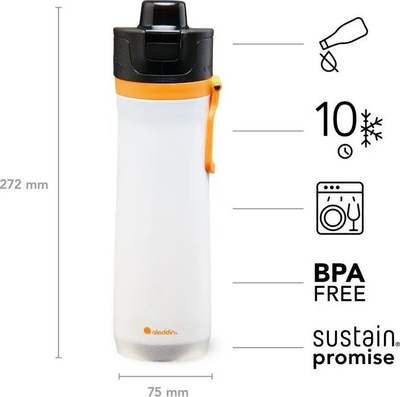 Shishe sportive Aladdin Thermavac, 600 ml, e bardhë