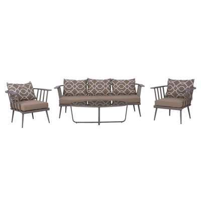 Set dhomë ndenjeje 4-pjesësh alumini me jastëkë (HM5271.10)