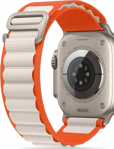 Rrip ore Tech-Protect Nylon Pro për Apple Watch, 42-49mm, najlon, portokalli bezhë