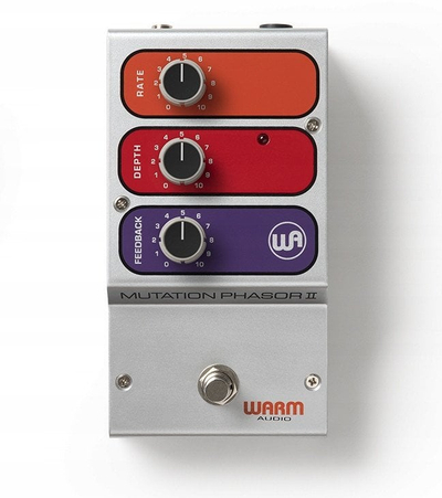 Педала за гитара Warm Audio Mutation Phasor II, аналоген phaser ефект, контроли Rate Depth Feedback