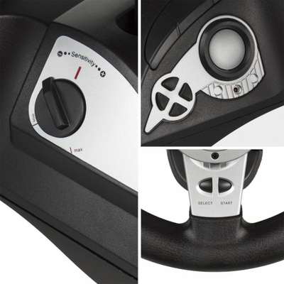 Timon NanoRS RS700, i zi / hirtë, (PC, PS3, PS4, Switch, Xbox 360 / One)