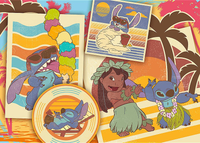 Puzzle Disney Lilo and Stitch, 200 pjesë, shumëngjyrëshe
