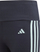 Легинси за девојчиња адидас TR-ES 3 Stripes TIG Jr IJ9576, еластичен струк, мешавина од памук, темно сина