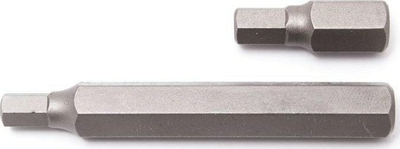 Bit 6‑këndor RockForce H12x30 mm, shank 10 mm, metalik