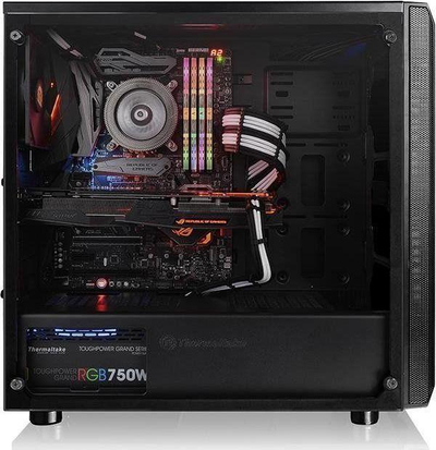 Kasë Thermaltake Versa J25 TG Black Window, Midi Tower