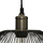 Llambadar varëse AUDREY, diametër 40cm, stil industrial, i zi