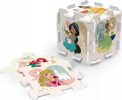 Puzzle prej shkumë Trefl Disney Princess, 8 copa, tapet loje, shumngjyrëshe