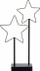 Dekor për dritare Home Styling Collection Stars, 30 LED, 40cm, i zi