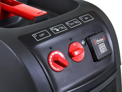 Fshesë industriale Starmix iPulse H-1635 Safe Top, 35L, filtër HEPA H, gri e kuqe