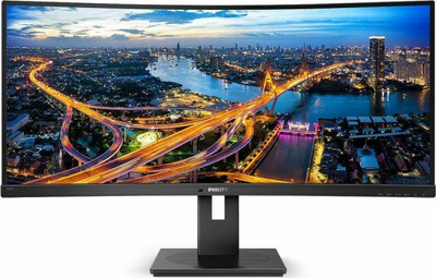 Philips 345B1C 34 Quad HD Закривен VA LCD Монитор, 100 Hz, Црн