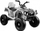 Motor katër rrotësh elektrik Lean Sport BDM0906, 12V 7Ah, rrota të fryrshme, i bardhë