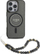 Kuti mbrojtëse Guess Glitter Pearl Strap MagSafe për iPhone 16 Pro Max 6.9", me rrip rruazash, e zezë