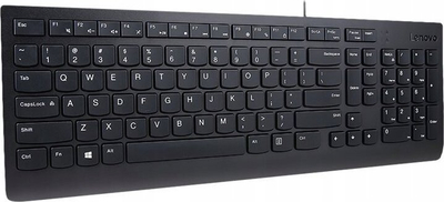 Tastierë Lenovo Essential USB, me kabllo, layout çekosllovak, e zezë