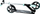 Skuter Muuwmi Aluminum Scooter 205mm, rrota 205 mm, i kaltër turquoise