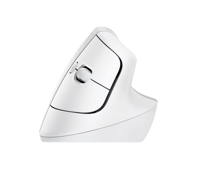 Maus Logitech Lift, vertikal pa tel, optik, e bardhë