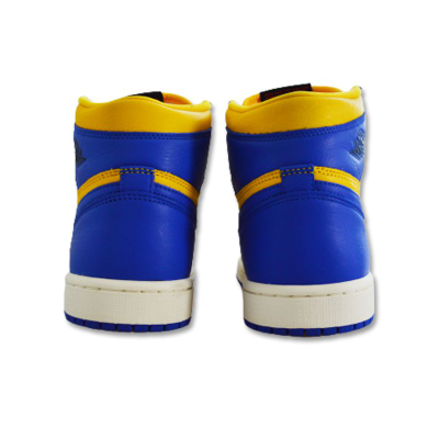 Atlete Nike Air Jordan 1 Retro High OG Reverse Laney, për femra, blu verdhë