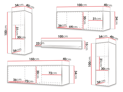 Set mobilie WALDI RIFLO SLIM 2