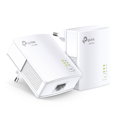 Пауерлајн адаптер TP-Link TL-PA7017 KIT, HomePlug AV2, 1000Mbps, бела боја