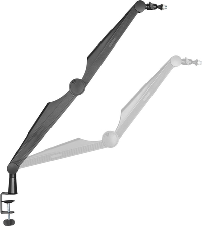 Stativ mikrofoni Mozos SB41, 80 cm, me pop filter PS PRO, i zi