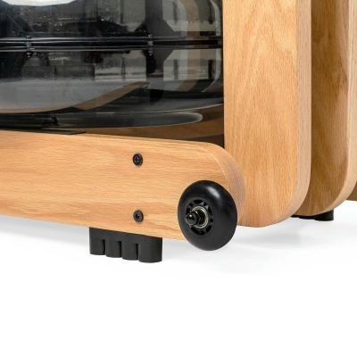 Машина за веслање VirtuFit Elite Water Resistance, резервоар со вода, Bluetooth поврзување, природен дабов дрвен финиш