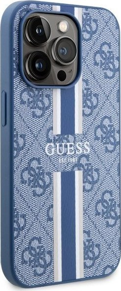 Mbulesë telefoni Guess 4G Printed MagSafe për iPhone 14 Pro Max, blu