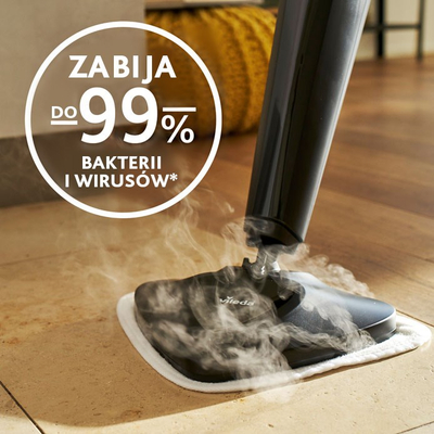 Mop avulli Vileda Steam Plus, elektrik, me 3 nivele avulli, i kuq