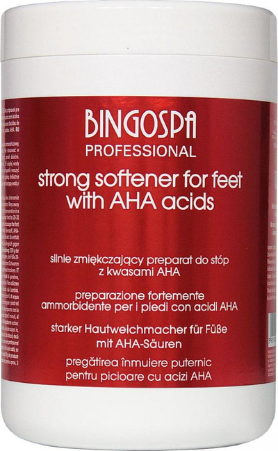 Krem zbutës për këmbë BingoSpa Professional, 50% AHA, 1000g, i bardhë