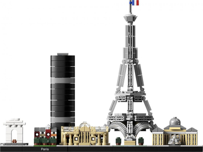 Set LEGO Architecture 21044 Paris, model për zbukurim, skyline i qytetit, shumëngjyrësh