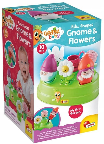 Loja edukative Lisciani Carotina Learning Sort Flowers Dwarfs, me forma, shumëngjyrëshe