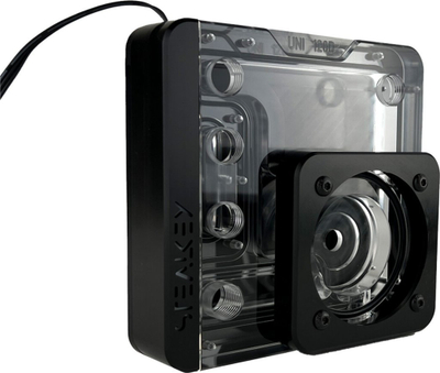 Distroplate për ftohje me ujë Stealkey Customs SK-UNI 120D, D-RGB, Black Edition