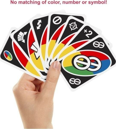 Loja me letra Mattel UNO All Wild, 112 letra, për 2 deri në 10 lojtarë