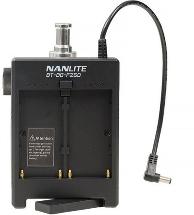 Dorezë baterie Nanlite BT BG FZ60, për Forza 60W, e zezë