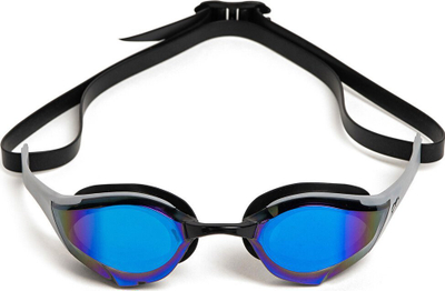 Syze noti Arena Cobra Edge Swipe Mirror, Anti Fog, unisex, blu argjendi e zezë