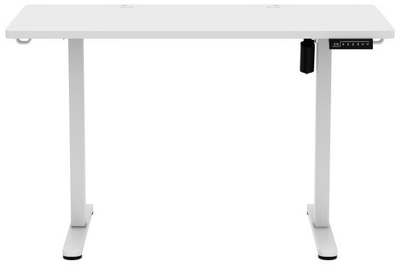 Biurë elektrike MarkAdler Leader 6.9, 120x60 cm, rregullim me panel LED, e bardhë