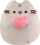 Lodër pelushi Pusheen me zemër, 24cm, gri shumë e butë