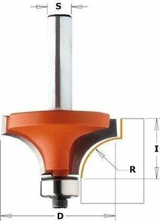 Freza CMT Orange Tools 738.187.11 Quarter-Round, D 18.7mm, S 6mm, portokalli