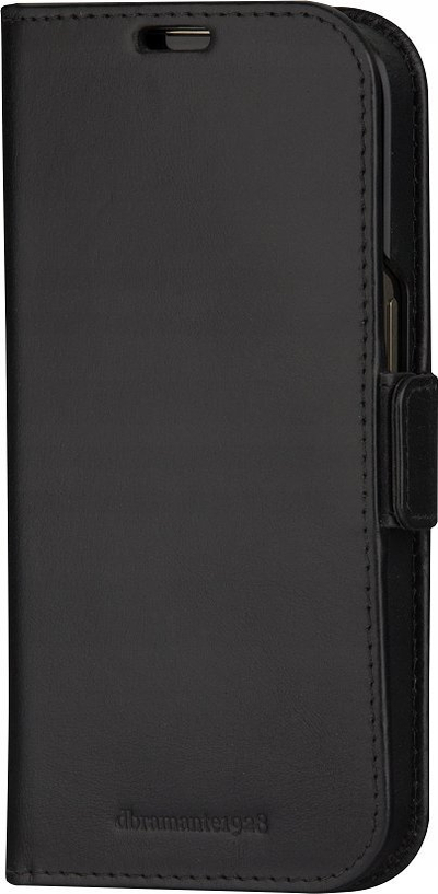 Këllëf lëkure Dbramante1928 Lynge për iPhone 15 Pro Max, portofol, me magnet, i zi